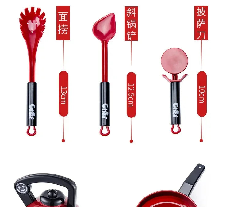 Cooking Kitchen Toys Set For Kids Girl Baby Cutting Fruit Cooking Kitchen Utensils Children's Simulation Education Pretend Play