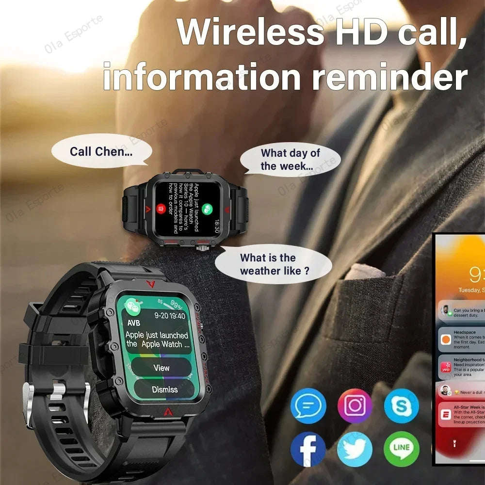 LED Flashlight Smart Watch