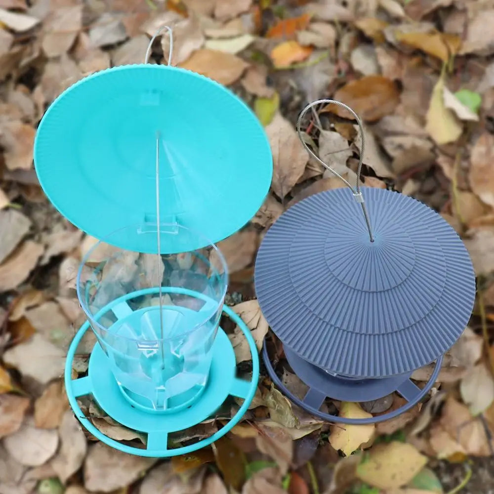 House-Type Outdoor Waterproof Pet & Bird Feed Station – Garden Food Container for Dogs, Cats, Birds, and Small Animals, Durable Weatherproof Feeding Tool