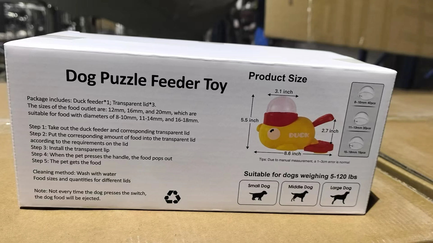 Automatic Cat & Dog Feeder Toy – Interactive Treat Dispenser for Pet Training and Snacks