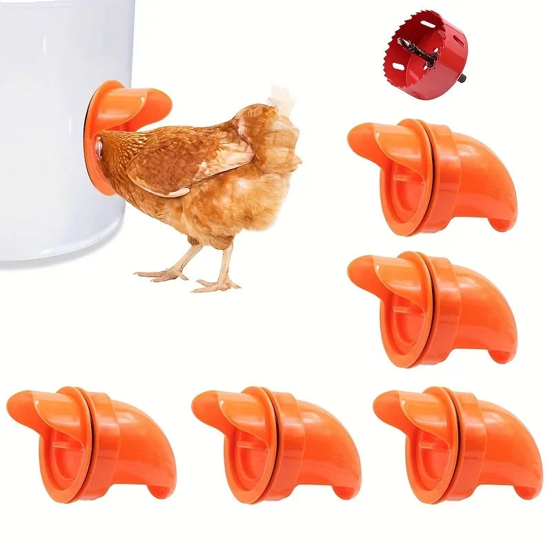 Automatic Poultry Waterer & Feeder – DIY Rainproof Feeding Kit for Chickens & Ducks