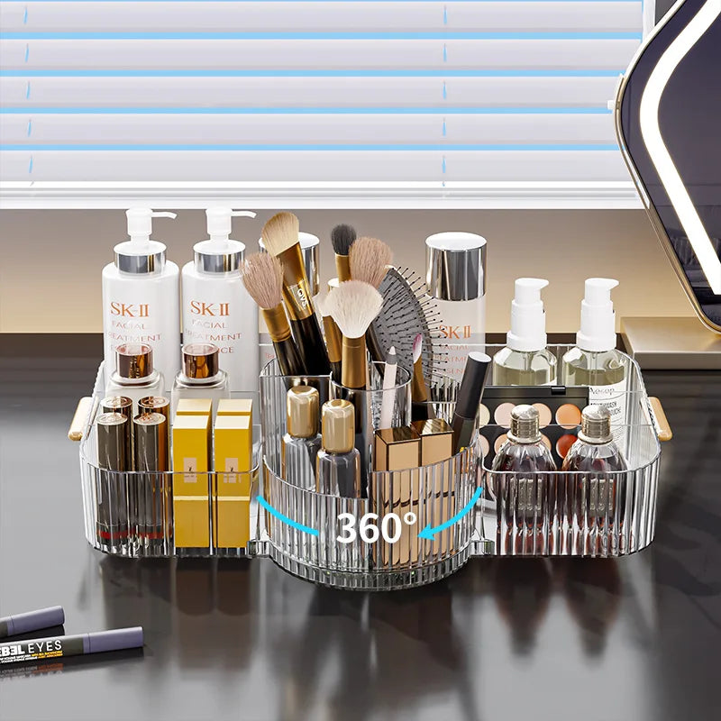 360° Rotating Makeup Brush Holder