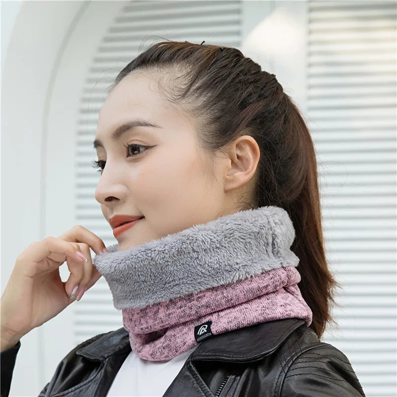 Unisex Solid Cashmere Ring Scarf
