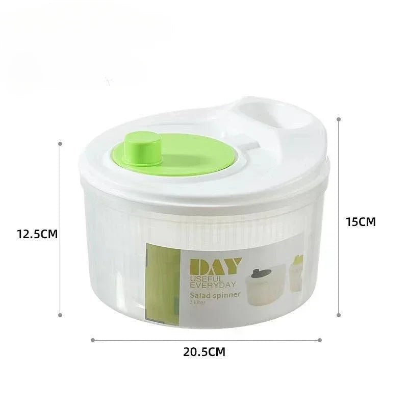 Lettuce Drain Basket Multifunctional Household Manual Vegetable Dehydrator - Salad Spinner with Fruit, Home Kitchen Gadgets