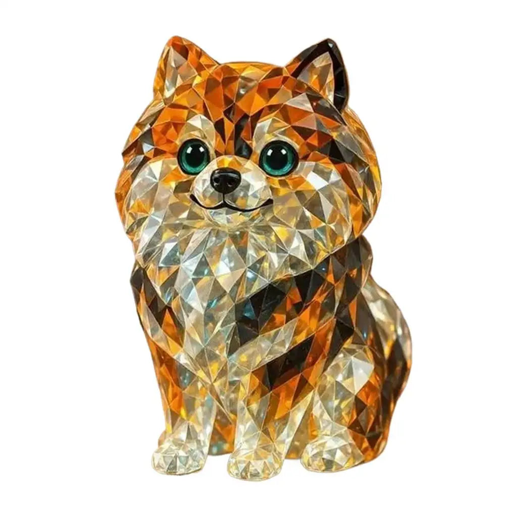 Crystal Animal Figurines Realistic Animal Holiday Collection Handcrafted Collectibles Portable Space-Saving Sculpture For Table