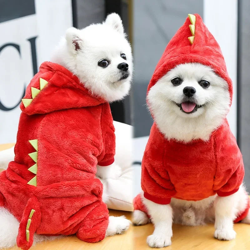 Dinosaur Dog Fleece Pet Jumpsuit