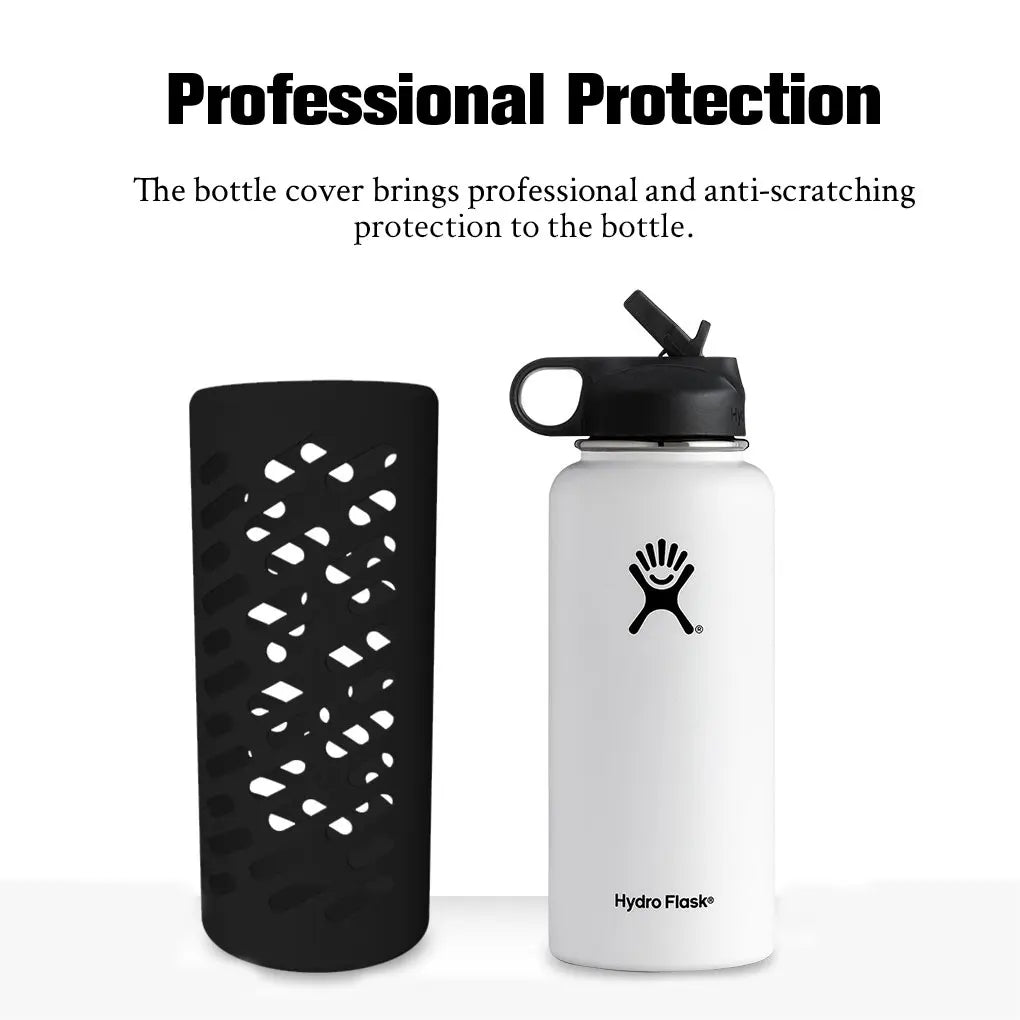 Silicone Cover Accessories Professional Anti-scratching Solid Color Protective Caps Replacement for 18-32-40oz Blue S
