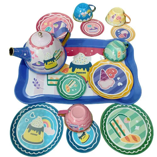 Simulation Tea Set Teapot Kitchen Afternoon Tea Pretend Play Toy Afternoon Tea Play Game Early Education Toys For Children Kids