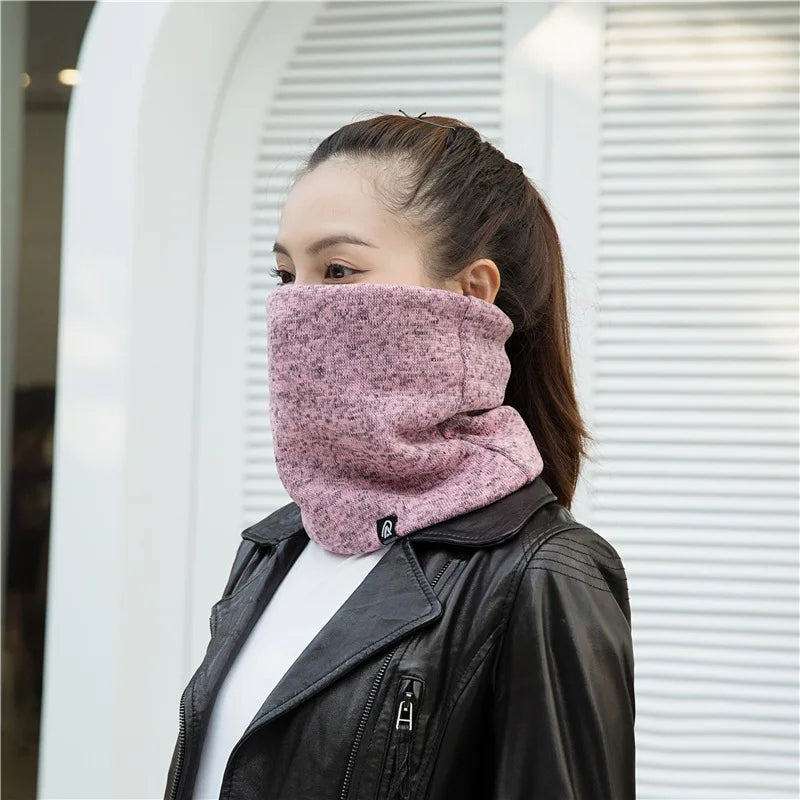 Unisex Solid Cashmere Ring Scarf