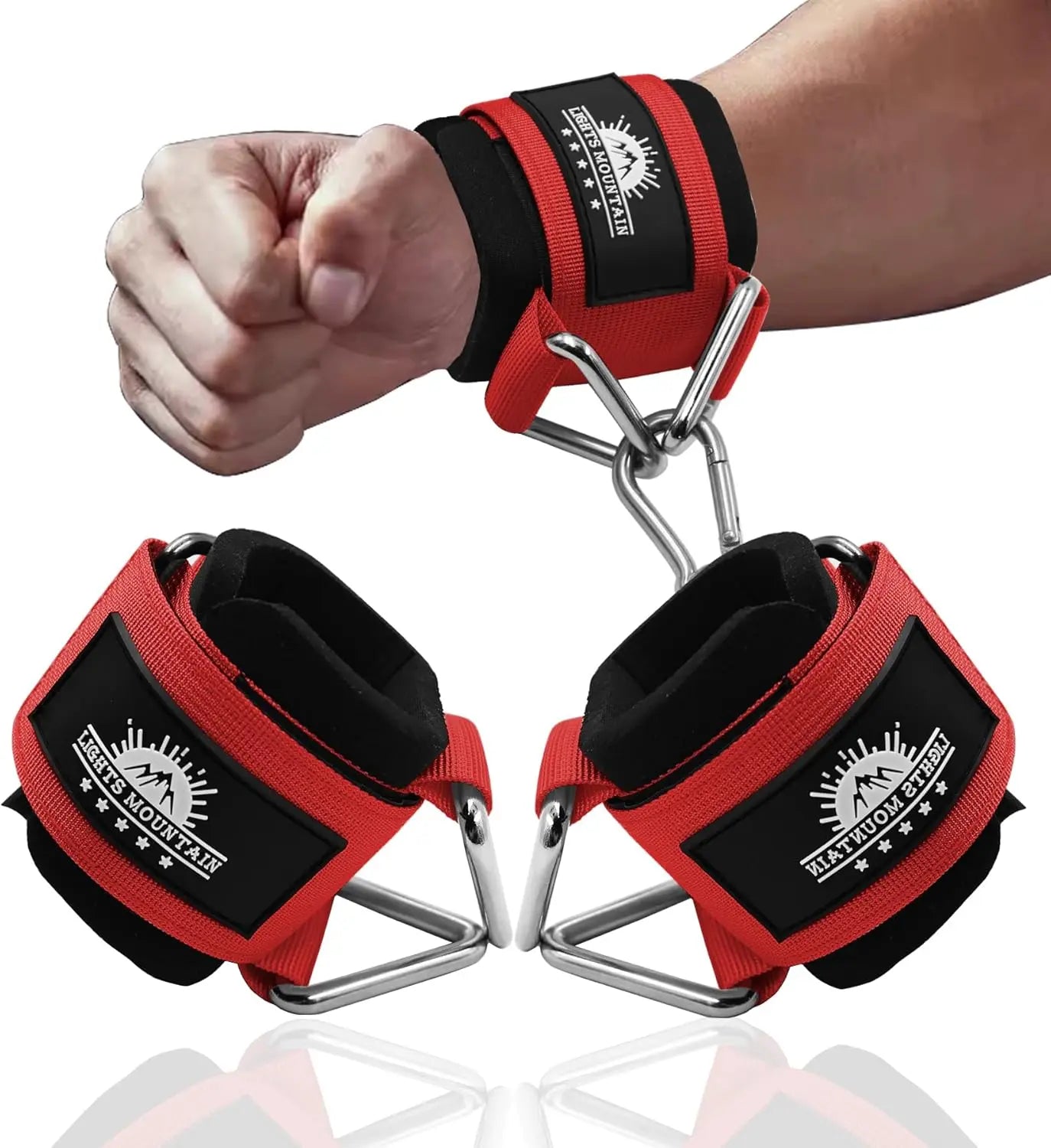 Adjustable Wrist Cuffs Padded Straps for Cable Machines