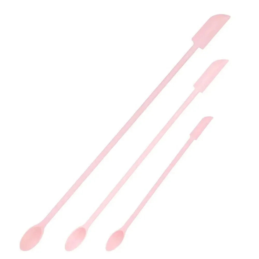 3Pc Silicone Scraper Makeup Brushes Set