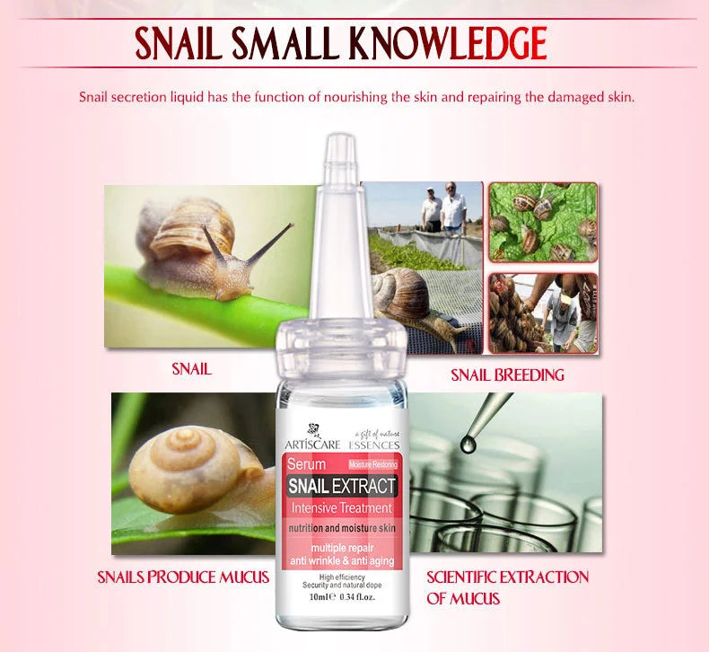 ARTISCARE Snail Serum 3pcs Moisturising Face Repair
