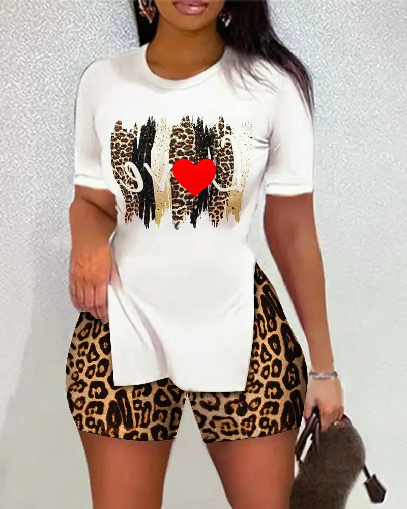 "Queen" Two Piece Shorts Set