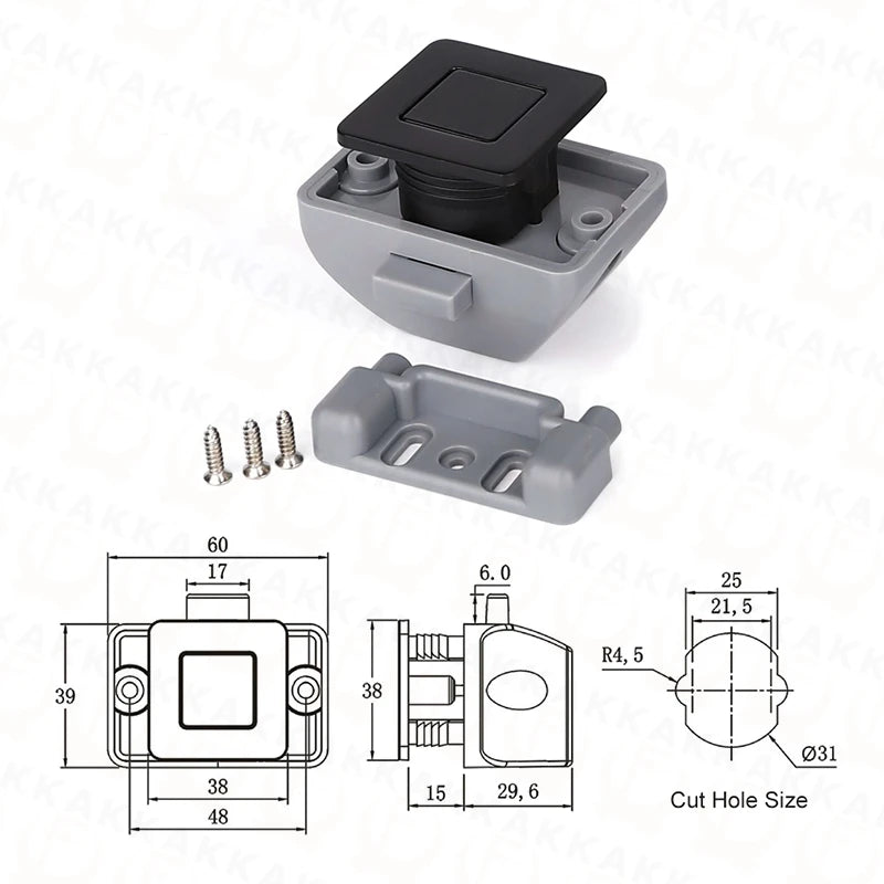 KAK 5pcs Push Locks