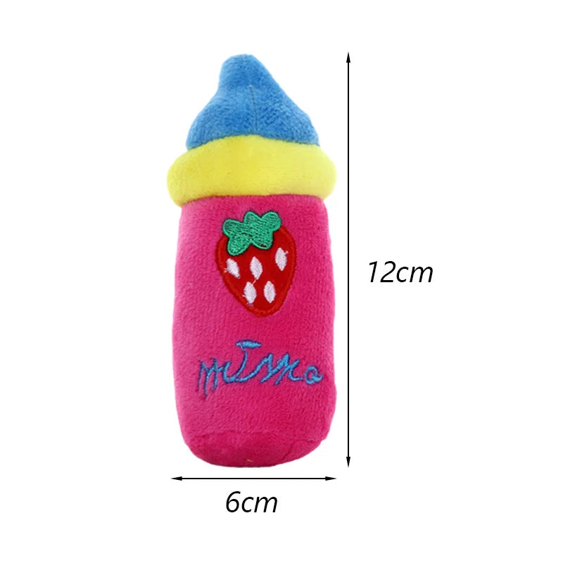 Plush Fruit-Shaped Dog Toy – Squeaky Chew Toy for Small & Medium Dogs, Teeth-Cleaning Pet Toy for Puppies and Cats