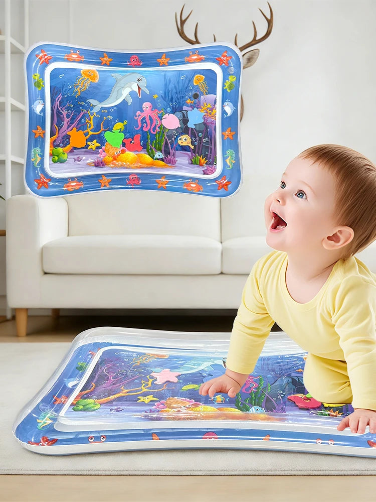 Yeeeasy Tummy Time Water Mat,Inflatable Tummy Time Water Play Mat for Babies, Infants and Toddlers 3 to 24 Months Promote Develo