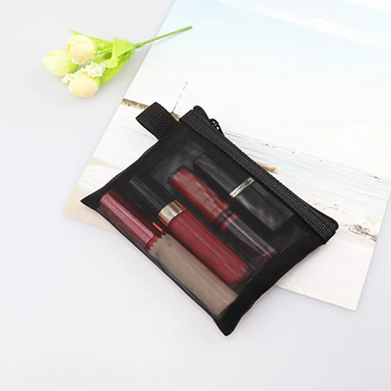 Mesh Cosmetic Travel Storage Makeup Bag Organiser