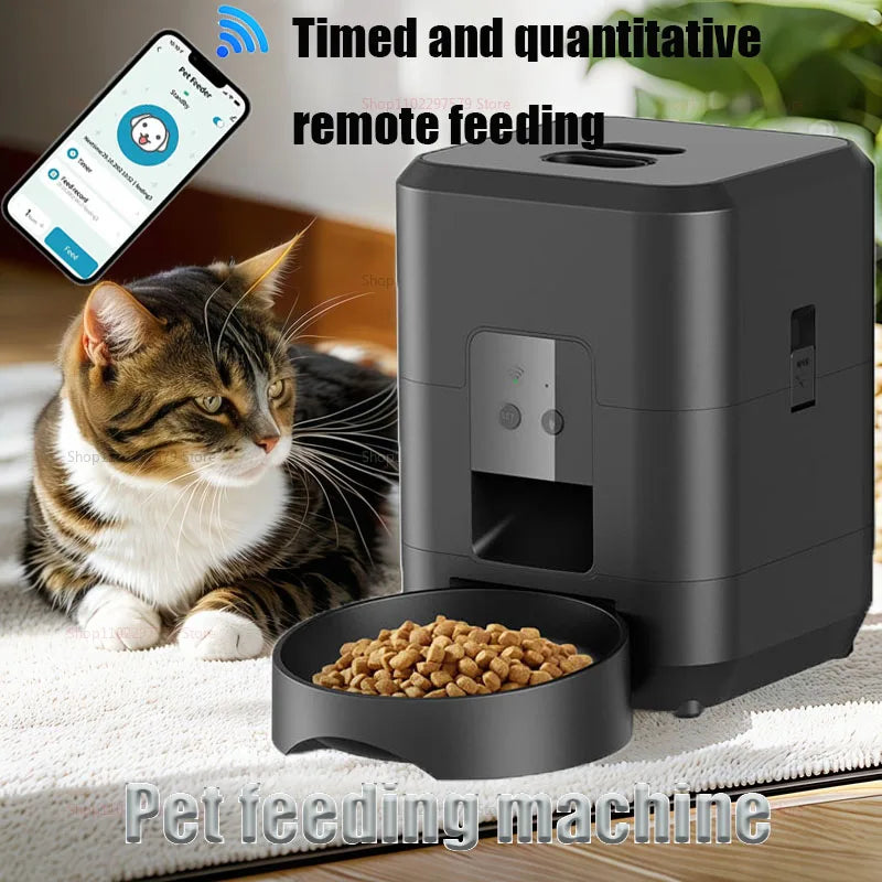 2L Pet Feeder Intelligent Automatic Pet Feeder Wifi Application Smart Dry Food Pet Cat Bowl Dog Bowl Home Pet Supplies