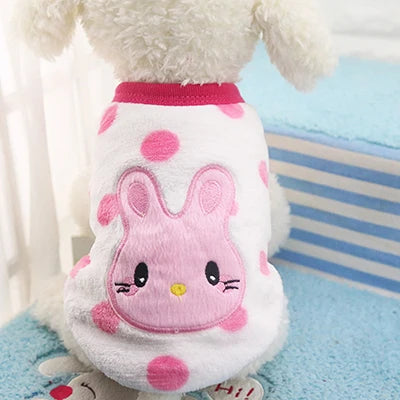 Cute Fleece Dog Winter Coat