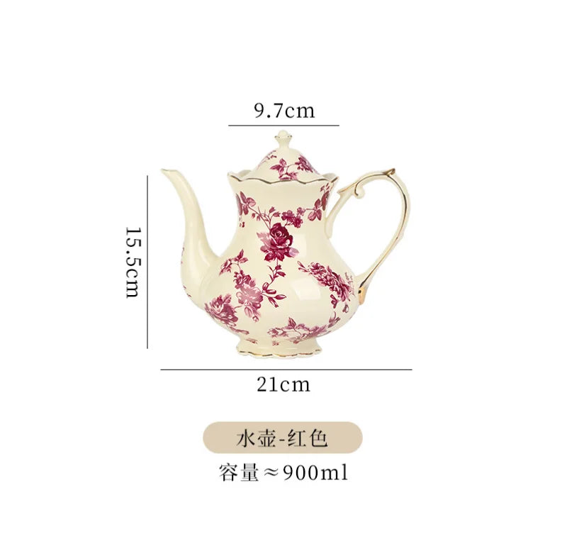 European Retro Coffee Cup & Saucer Set