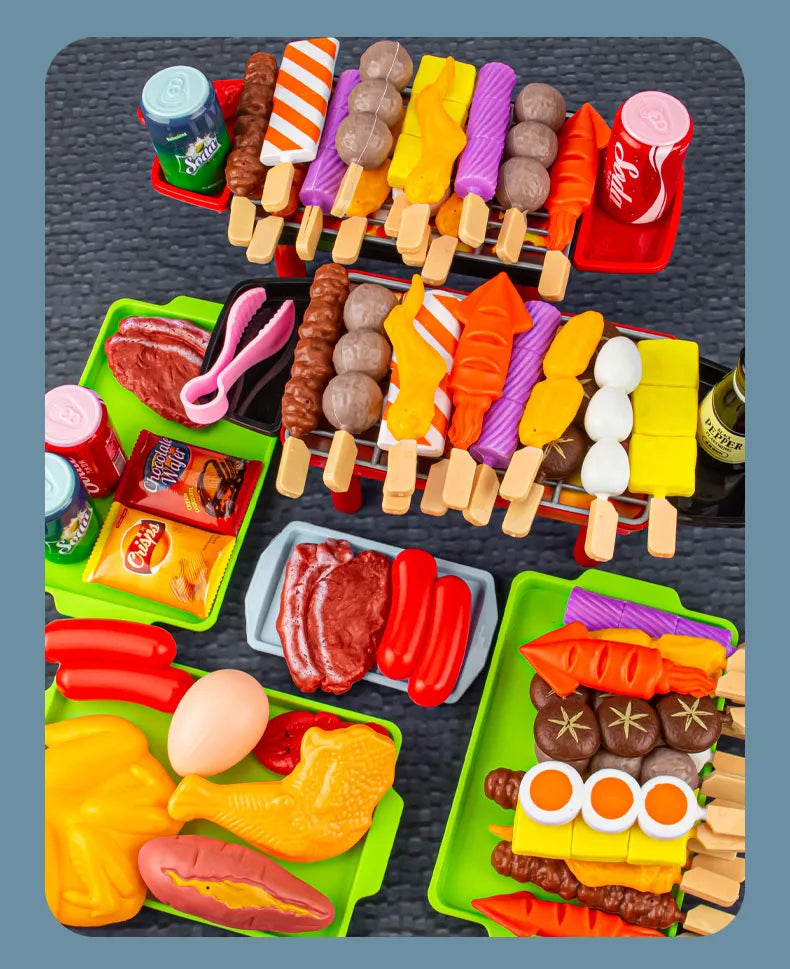 Mini Kitchen Pretend Play Toys Barbecue Set