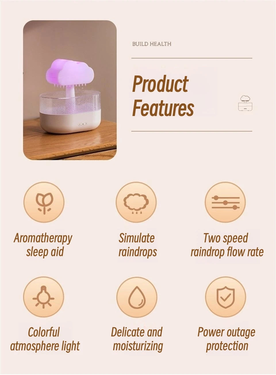 Mushroom Shape Wireless Fragrance Diffuser