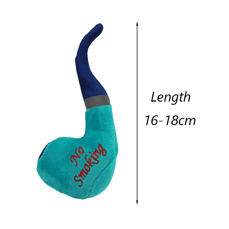 Puppy Chew Toy with Squeaker – Funny Plush Slipper for Small Dogs, Teeth-Cleaning Toy for French Bulldogs & Shiba Inus