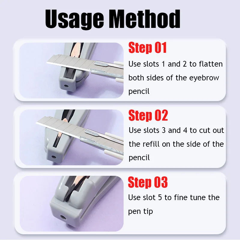 1pcs Micro Blading Wooden Eyebrow Pencil Sharpener