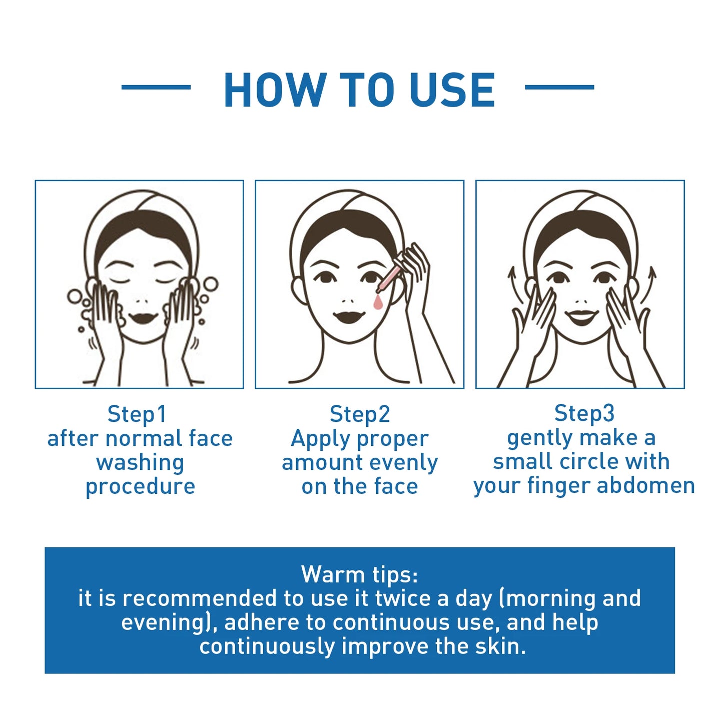 Hyaluronic Acid Face Serum Deep Moisturizing Facial Skin Care Serum Natural No Additive Facial Skin Care Products
