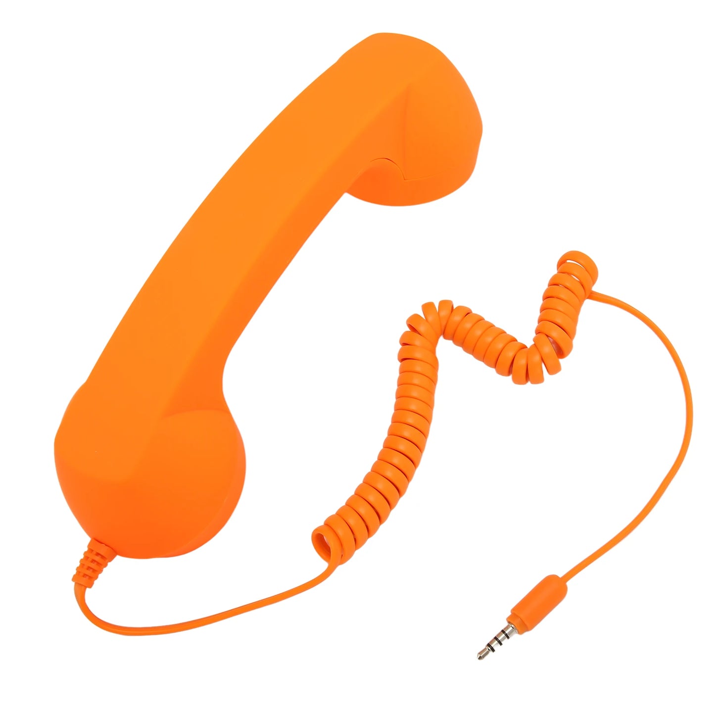 Retro Telephone Handset 3.5mm, Stylish Mini Phone Call Receiver Microphone Speaker for Mobile Phones