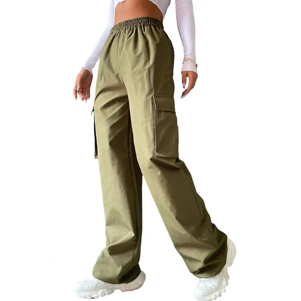 Women Cargo Trousers Korean Streetwear Casual Joggers