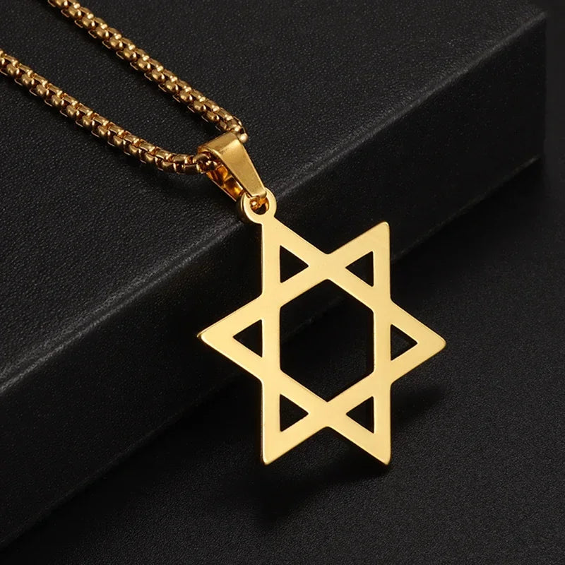 Titanium Steel Dumbbell Necklace