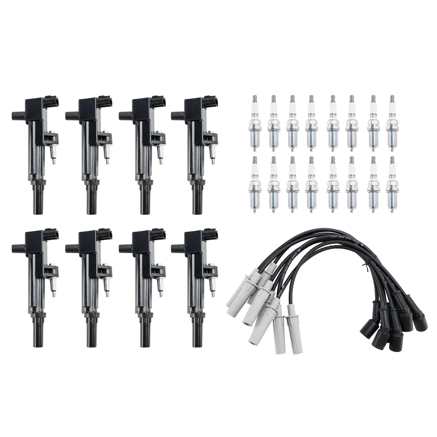 Areyourshop 8X lgnition Coil +Spark Plug +Wire UF601 For Dodge Durango Dakota Ram 1500