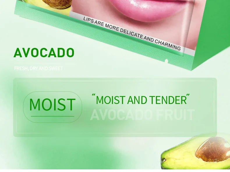 30pcs Fruits Lip Mask Moisturising Patches