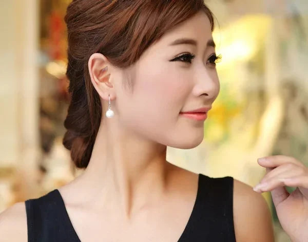 Sterling Silver Pearl Drop Earrings