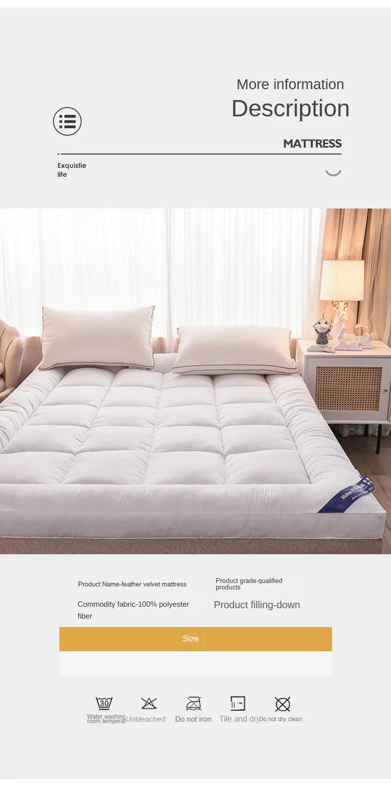 Queen Mattress Topper for Body Pain Relief