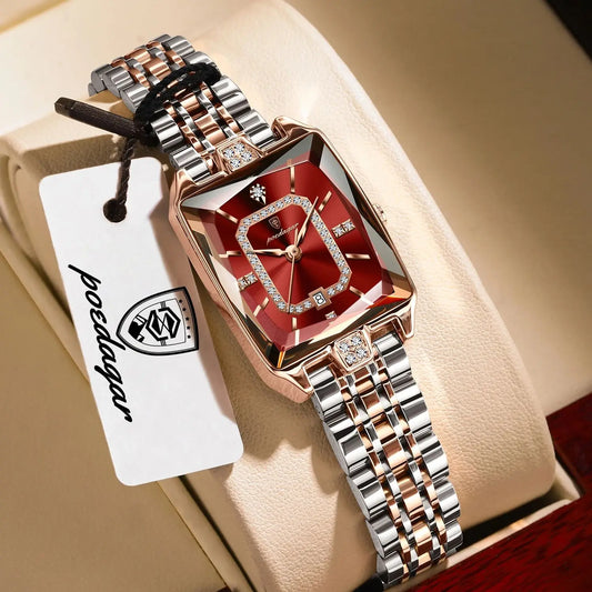 POEDAGAR Elegant Exquisite Woman Watch Waterproof Stainless Steel Date Original Fashion Ladies Wristwatch Women's Quartz Watches