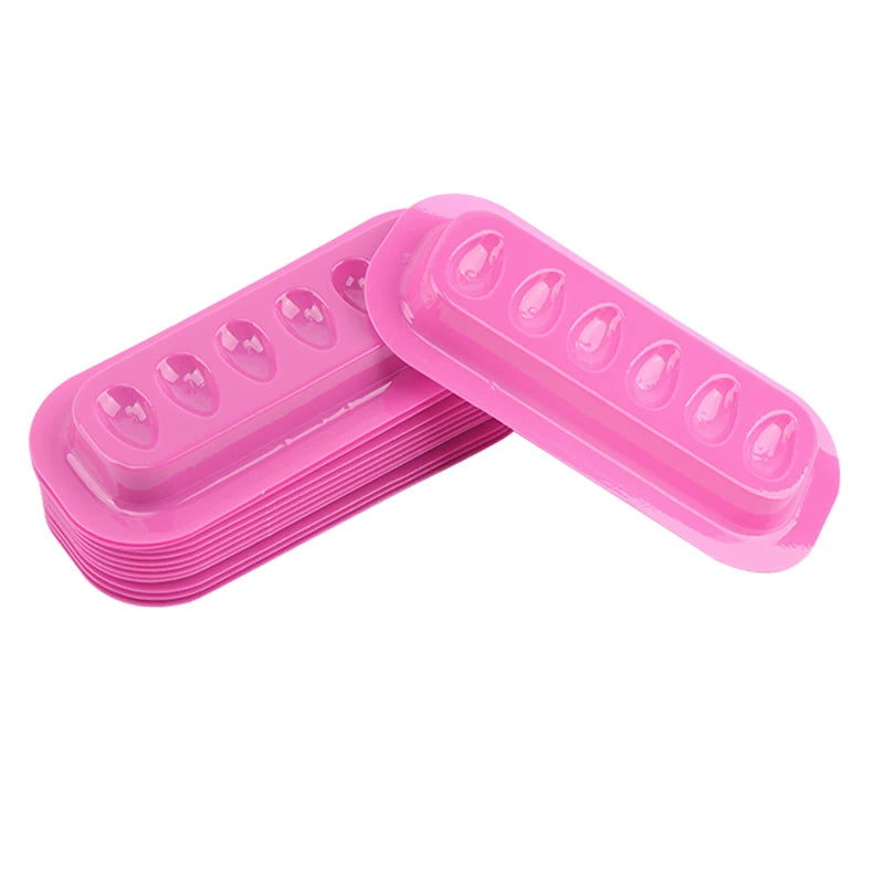 00pcs Disposable PVC Flower Holder Stickers – Adhesive Lash Glue Pallet for Eyelash Extension and Makeup Tools