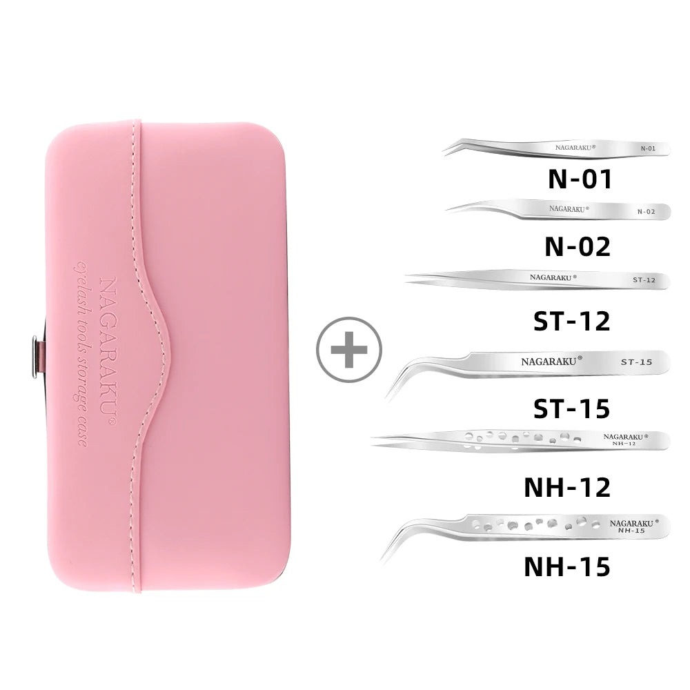 Makeup Eyelashes Tweezers Storage Container