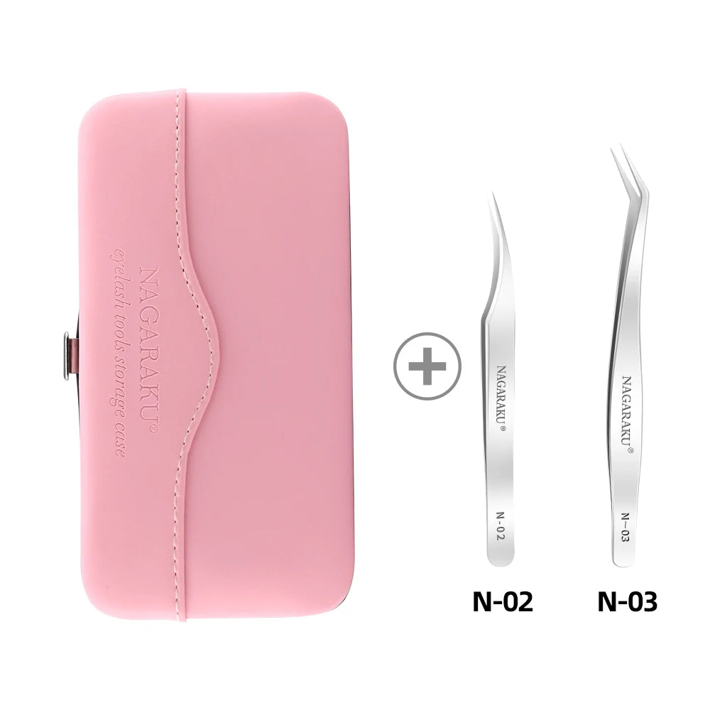 Makeup Eyelashes Tweezers Storage Container