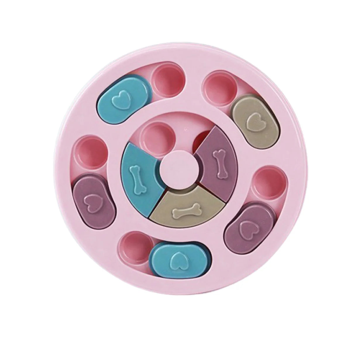 14 Compartments Pet Food Carousel Slow Feeder