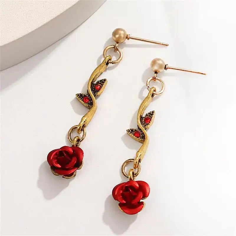Rose Flower Bracelet Set