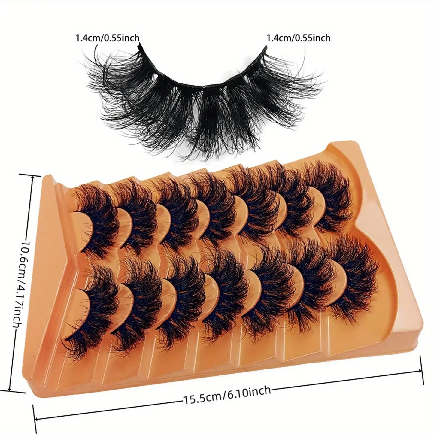 21Pairs 3-Pack 3D fluffy false eyelashes for dramatic false eyelashes Messy False Eyelashes Fluffy Thick Lashes