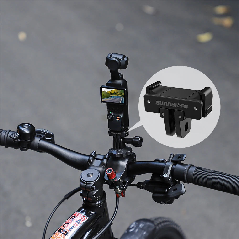 Quick Release Magnetic Mount Adapter 1/4 Screw Foldable Extension Bracket Tripod Adapter for DJI Osmo Pocket 3 Camera