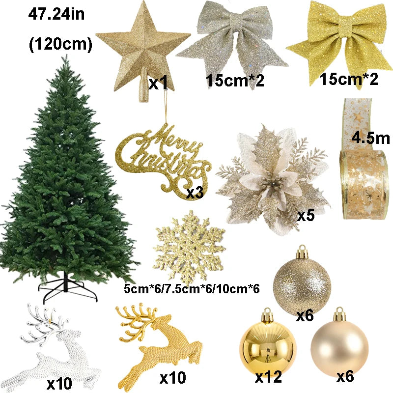 Large Christmas Tree Decoration Set