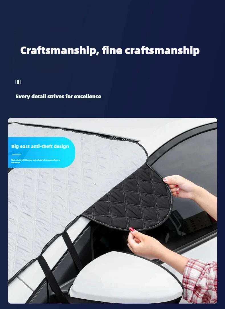 Car Sun Protection Thermal Insulation Sunshade Blocking Interior Windows Front Windshield Cover Frost Protection