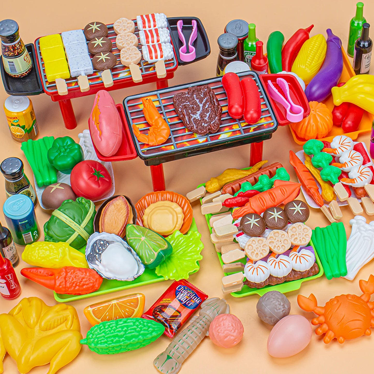 Kitchen Pretend Play Toys Barbecue Set