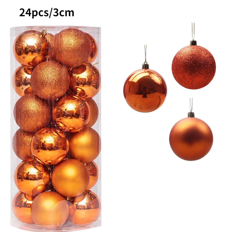 24-36Pcs Xmas Tree Balls Decorations