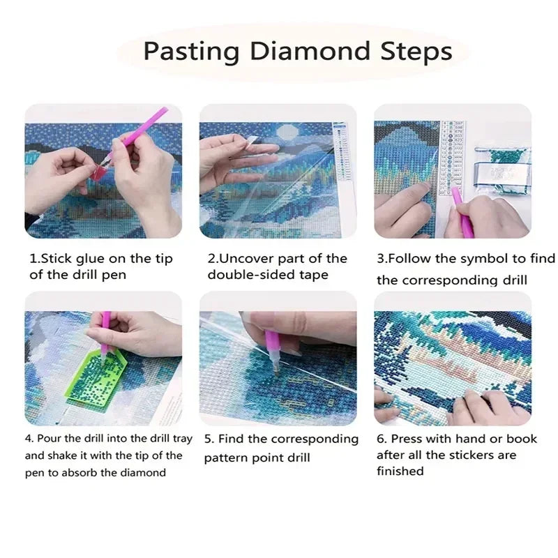 Cute Cow DIY Diamond Painting Kit Funny Ox Animals Pictures Diamond Embroidery Mosaic Oil Painting Handicraft Home Decor