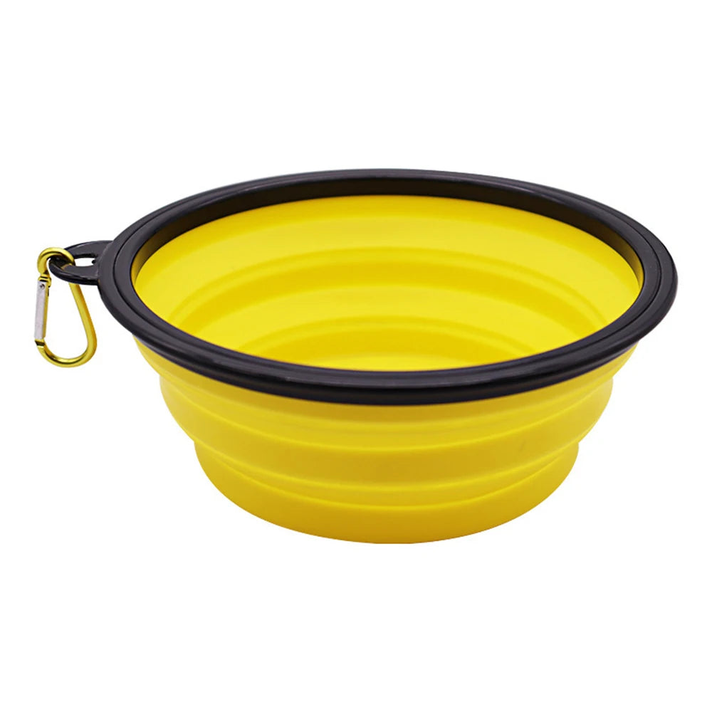 Portable Folding Silicone Pet Bowl – Outdoor Travel Food & Water Dish for Dogs & Cats